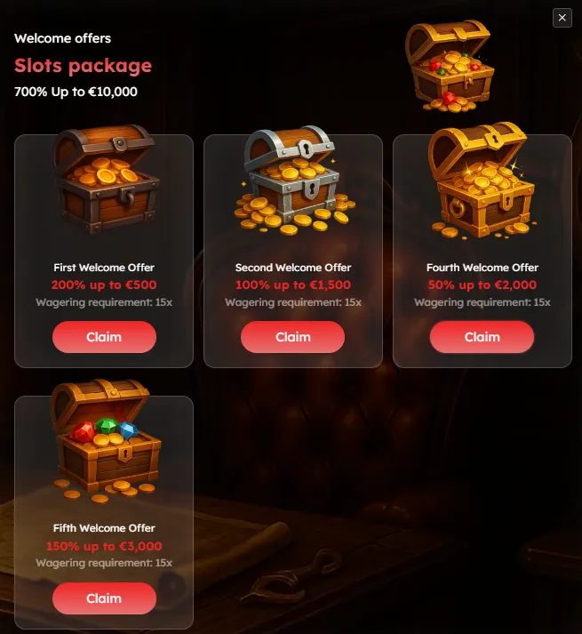 hook casino welcome offers